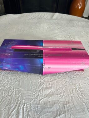 Diamond Supply Co. Pink Ceramic Multi-Purpose Hair Brush Straightener